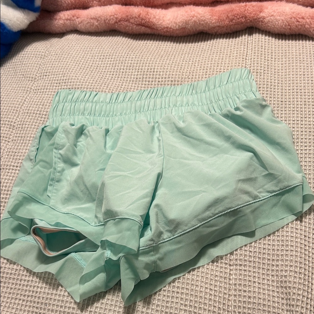 Women's Athletic Shorts in Light Green
